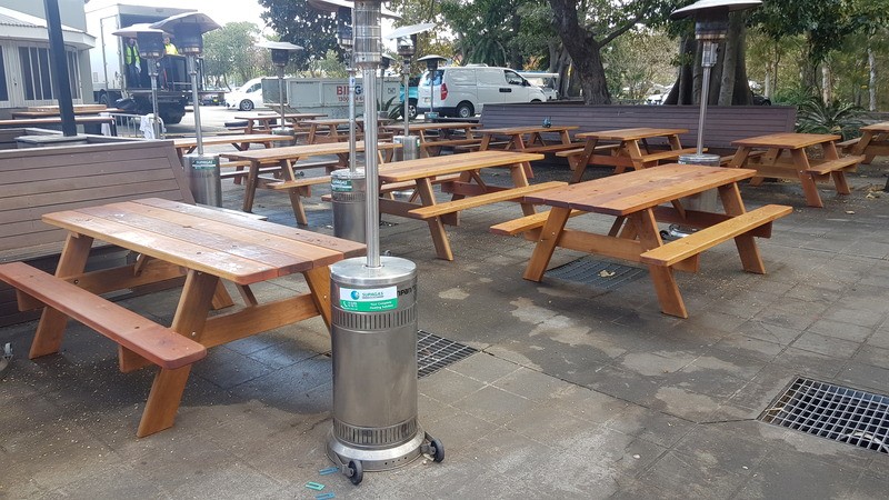 Outdoor seating at Northgong Hotel