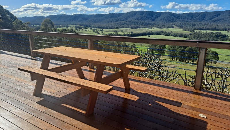 Australian-made picnic table with 10-year warranty, ideal for commercial use